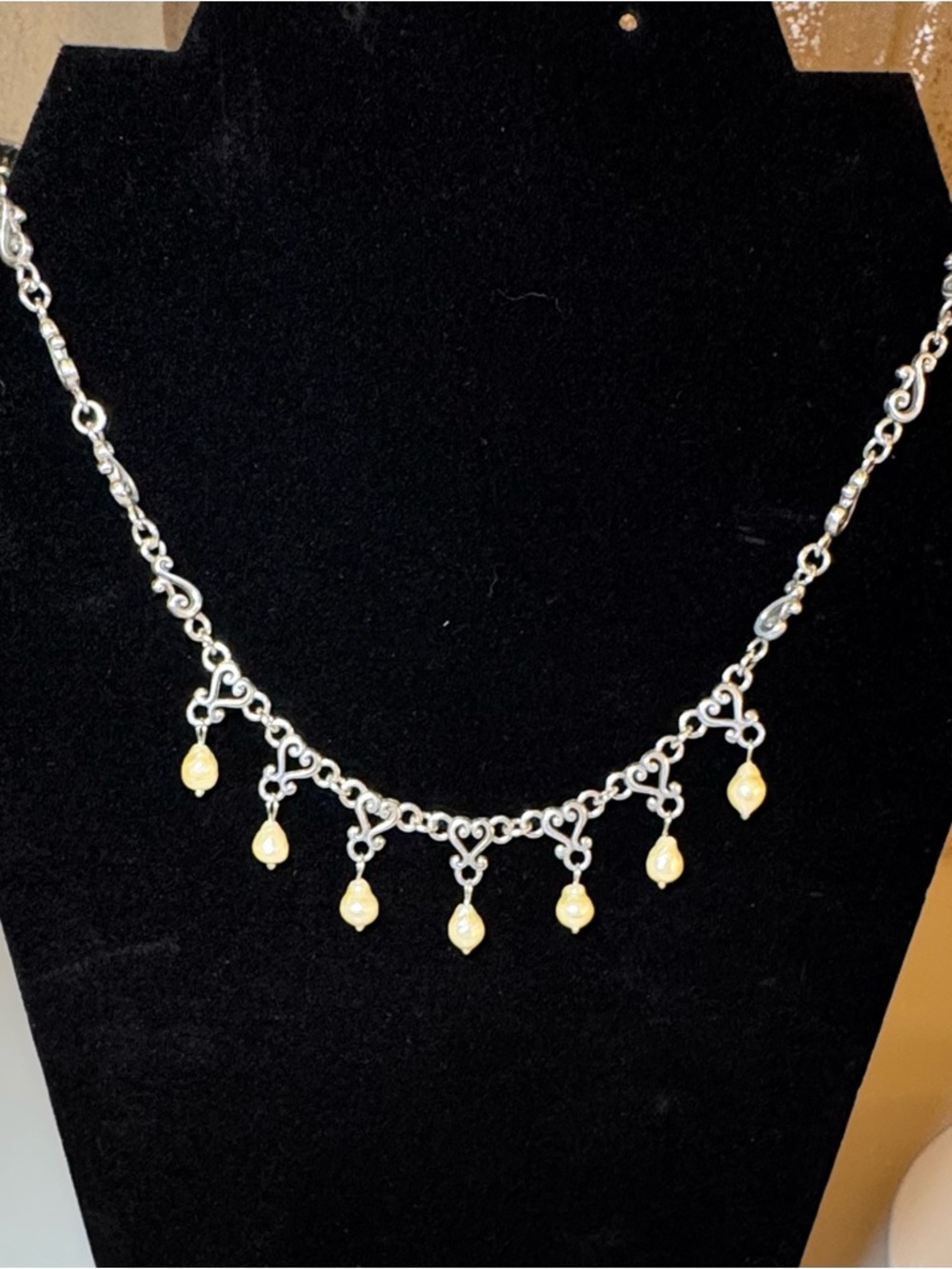 Brighton Vivaldi Pearl Drop Necklace - Retired